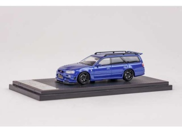 1/64 nissan r34 wagon with black rim, blue