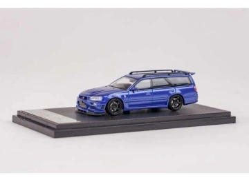 1/64 nissan r34 wagon with black rim, blue