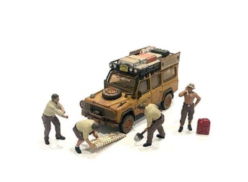 1/64 off road adventure mijo figure set Camel Trophy