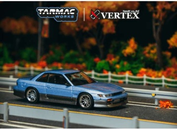 1/64 vertex nissan silvia (s13), blue/grey
