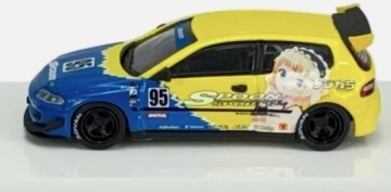 #civoc eg6 1/64 rocket bunny spoon honda civic eg6 with bear brick figure, various - Img 2