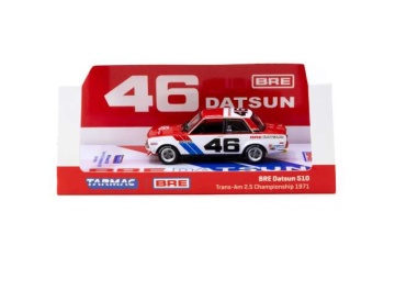 1/64 1971 bre datsun 510 #46 john morton trans-am 2.5 championship, white/red/blue