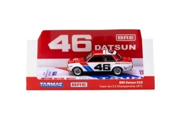 1/64 1971 bre datsun 510 #46 john morton trans-am 2.5 championship, white/red/blue