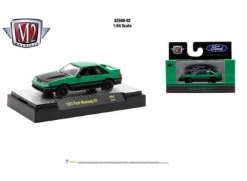 1/64 1987 ford mustang gt, green/black