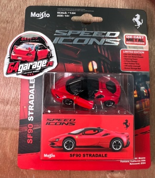 1/64 ferrari sf90 stradale, red/black