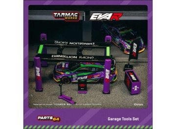 1/64 garage tools set *eva racing*, purple/black/green