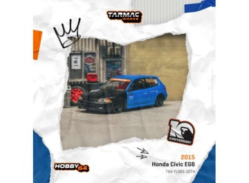 1/64 honda civic eg6 *tarmac works 10th anniversary*, black/blue