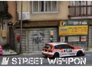 1/64 honda civic eg6, white/red/black