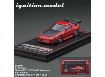 1/64 mazda rx-7 (fc3s) re amemiya, red metallic