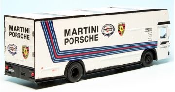 1/64 mercedes benz o317 porsche martini, white - Img 2