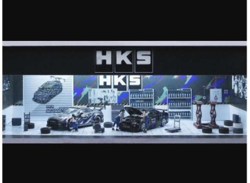 1/64 parking garage *hks with light*, various