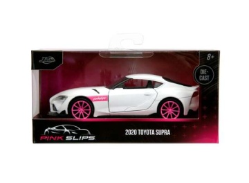 1/32 2020 toyota gr supra *pink slips*, white/pink