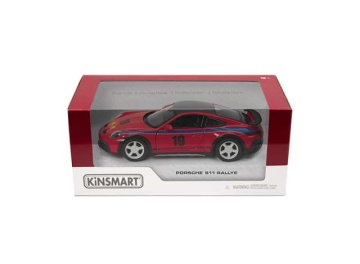 1/32 Kinsmart Porsche 911 Rallye *livery edition*, red in window box