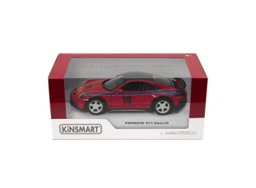 1/32 Kinsmart Porsche 911 Rallye *livery edition*, red in window box