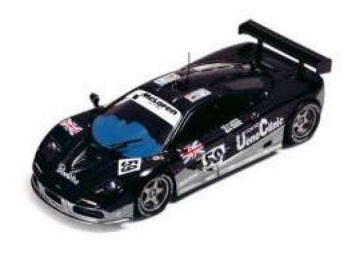1/43 mclaren f1 gtr #59 dalmas/lehto/sekiya winner le mans 1995, black