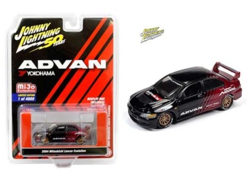 1/64 2004 mitsubishi lancer evolution *advan yokohama*, red/black