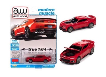 1/64 2018 Auto World Chevrolet Camaro zl1, red hot