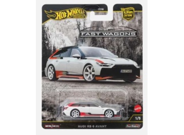 1/64 audi rs 6 avant *fast wagons*, white/red/black