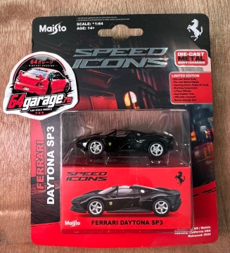 1/64 ferrari daytona sp3, black metallic