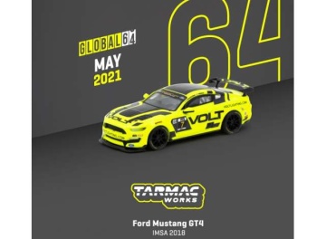 1/64 ford mustang gt4 *imsa2018*, yellow/black