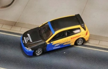 1/64 honda eg6 *spoon*, blue/yellow - Img 2