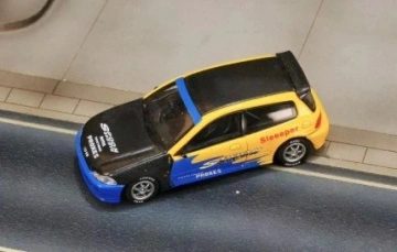 1/64 honda eg6 *spoon*, blue/yellow - Img 2