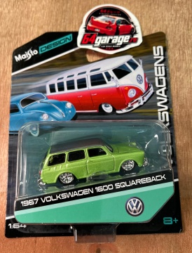 1/64 Maisto1967 Volkswagen 1600 Squareback, green