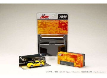 1/64 mazda rx-7 (fd3s) redsuns *initial d*keisuke takahashi vs takumi fujiwara, yellow