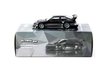 1/64 toyota sprinter trueno ae86 widebody, black/grey
