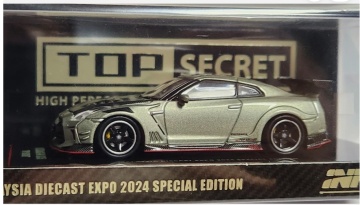 Inno64 1/64 nissan skyline gt-r (r35) *top secret*, grey/black Malaysia Diecast Expo 2024 - Img 3