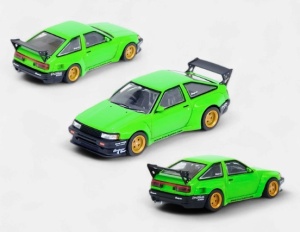 Inno64 1/64 toyota ae86 levin *pandem rocket bunny*, green - Img 2