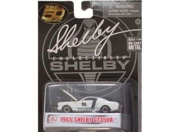 1/64 1965 shelby gt350r #98, white/blue stripes