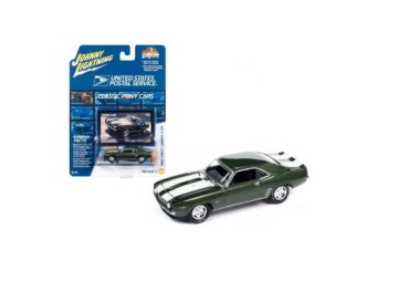 1/64 1969 chevrolet camaro z/28 united state postal service, green//white