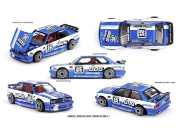 1/64 1989 bmw m3 (e30) *kaido touring chapm v1*, blue/white