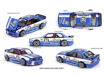 1/64 1989 bmw m3 (e30) *kaido touring chapm v1*, blue/white