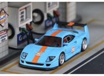 1/64 ferrari f40 *gulf*, blue/orange