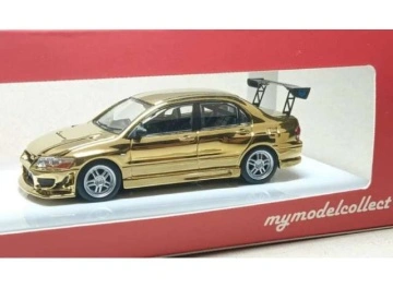 1/64 mitsubishi evolution evo vii, chrome gold