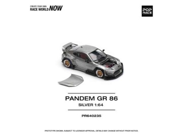 1/64 pandem gr86, silver