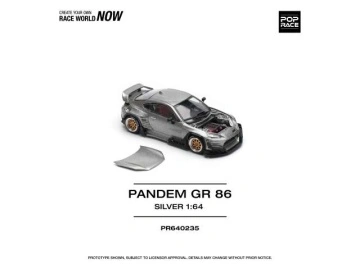 1/64 pandem gr86, silver