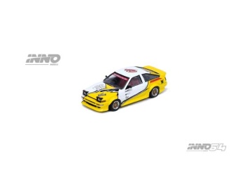 1/64 toyota sprinter trueno ae86 *brunei diecast kustom show 2024*, yellow/white