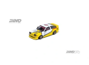 1/64 toyota sprinter trueno ae86 *brunei diecast kustom show 2024*, yellow/white