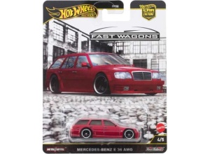 Hot Wheels Premium1/64 Mercedes-Benz E 36 AMG *fast wagons*, red