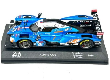 1/43 2018 alpine a470 #36, blue/black