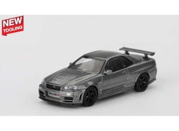 1/64 1999 nissan skyline gtr (r34), dark metal gray nismo crs