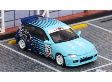 1/64 honda civic eg6 *falken*, blue