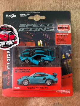 1/64 porsche 911 gt2 rs, blue/black