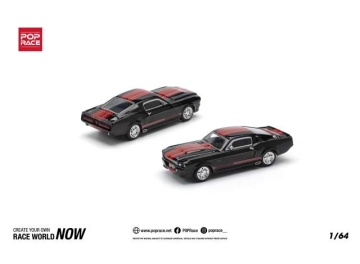 1/64 shelby mustang gt500, dark chrome/red