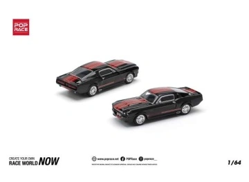 1/64 shelby mustang gt500, dark chrome/red