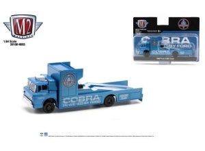 M2 1/64 1966 ford c-950 truck *shelby cobra*, blue