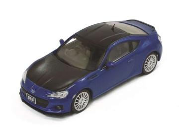 1/43 2012 subaru brz sti ts *tokyo autosalon*, blue with carbon bonnet